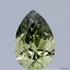 0.45 Ct. Fancy Vivid Green Pear Lab Grown Diamond
