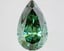 4.23 Ct. Fancy Vivid Green Pear Lab Grown Diamond