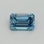 1.26 Ct. Fancy Vivid Blue Emerald Lab Grown Diamond