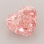 3.19 Ct. Fancy Vivid  Pink Heart Lab Grown Diamond