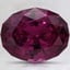 12.1x9.6mm Unheated Purple Modified Oval Rhodolite Garnet