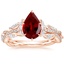 14K Rose Gold Luxe Secret Garden Diamond Ring (3/4 ct. tw.), smalltop view