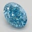 2.73 Ct. Fancy Vivid Blue Oval Lab Grown Diamond