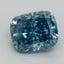1.54 Ct. Fancy Vivid Blue Cushion Lab Grown Diamond