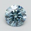 1.75 Ct. Fancy Vivid Blue Round Lab Grown Diamond