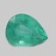 8.9x6.9mm  Green  Pear   Emerald