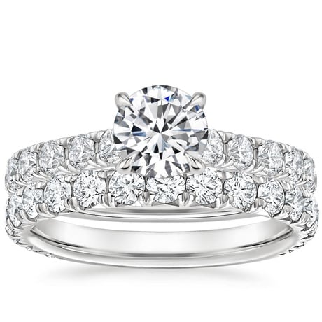 18K White Gold Luxe Anthology Diamond Bridal Set