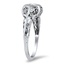 The Jazlyn Ring, smalltop view on a hand