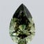 5.03 Ct. Fancy Vivid  Green Pear Lab Grown Diamond