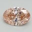 0.91 Ct. Fancy Vivid Pink Oval Lab Grown Diamond