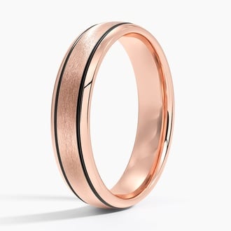 Everett 5mm Wedding Ring in 14K Rose Gold