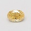0.41 Ct. Fancy Vivid Yellow Oval Lab Grown Diamond
