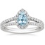 18K White Gold Fortuna Halo Diamond Ring (1/2 ct. tw.), smalltop view