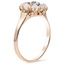 The Lurene Ring, smalltop view on a hand