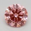 2.09 Ct. Fancy Vivid Pink Round Lab Grown Diamond