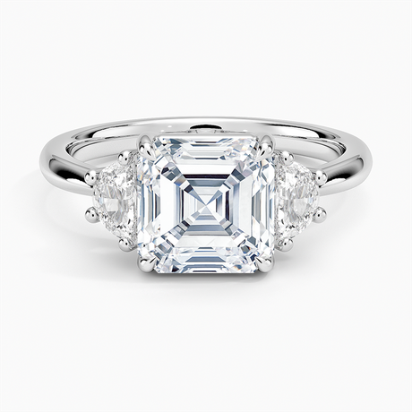 Half Moon Three Stone Diamond Ring (1/4 ct. tw.)