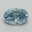3.35 Ct. Fancy Vivid Blue Oval Lab Grown Diamond
