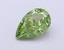 1.04 Ct. Fancy Vivid Green Pear Lab Grown Diamond