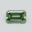 0.52 Ct. Fancy Vivid Pacific Green Emerald Lab Grown Diamond