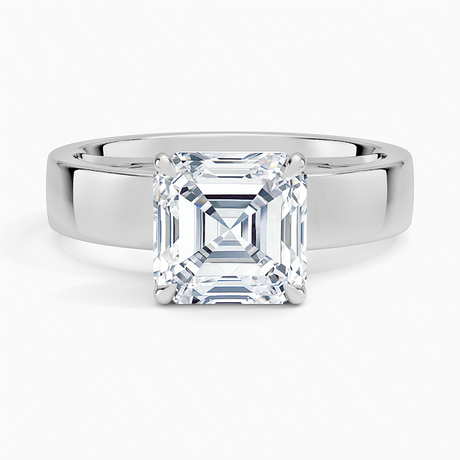 18K White Gold Peyton 4mm Solitaire Ring