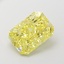3.04 Ct. Fancy Vivid Yellow Radiant Lab Grown Diamond