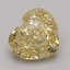 1.70 Ct. Fancy Intense Yellow Heart Lab Grown Diamond