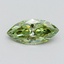 1.08 Ct. Fancy Vivid Green Marquise Lab Grown Diamond