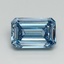 9.58 Ct. Fancy Vivid Blue Emerald Lab Grown Diamond