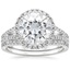 18KW Moissanite Fortuna Diamond Bridal Set (2/3 ct. tw.), smalltop view