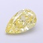6.13 Ct. Fancy Yellow Pear Lab Grown Diamond