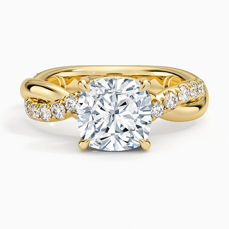 Cascade Twisted Diamond Ring