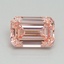 1.54 Ct. Fancy Vivid Pink Emerald Lab Grown Diamond
