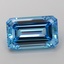 10.04 Ct. Fancy Vivid Blue Emerald Lab Grown Diamond