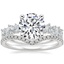 18K White Gold Marianne Diamond Ring with Flair Diamond Ring (1/6 ct. tw.)