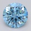 2.43 Ct. Fancy Intense Blue Round Lab Grown Diamond