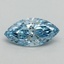 1.05 Ct. Fancy Vivid Blue Marquise Lab Grown Diamond