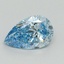 1.21 Ct. Fancy Vivid Blue Pear Lab Grown Diamond