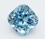 3.52 Ct. Fancy Vivid  Blue Cushion Lab Grown Diamond