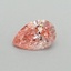 0.33 Ct. Fancy Vivid Pink Pear Lab Grown Diamond