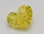 1.02 Ct. Fancy Vivid  Yellow Heart Lab Grown Diamond