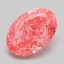 4.06 Ct. Fancy Vivid Pink Oval Lab Grown Diamond