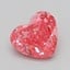 0.36 Ct. Fancy Vivid  Pink Heart Lab Grown Diamond