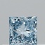 0.31 Ct. Fancy Vivid Blue Princess Lab Grown Diamond