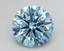 3.76 Ct. Fancy Vivid Blue Round Lab Grown Diamond