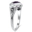 The Keagan Ring, smalltop view on a hand
