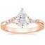 14K Rose Gold Chamise Diamond Ring (1/15 ct. tw.), smalltop view