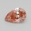1.00 Ct. Fancy Intense Pink Pear Lab Grown Diamond