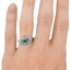 The Marcelene Ring, smallzoomed in top view on a hand