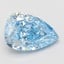 1.50 Ct. Fancy Vivid Blue Pear Lab Grown Diamond