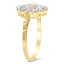 The Rockwell Ring, smalltop view on a hand